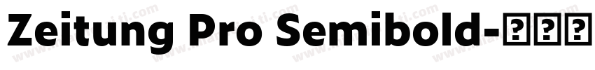 Zeitung Pro Semibold字体转换